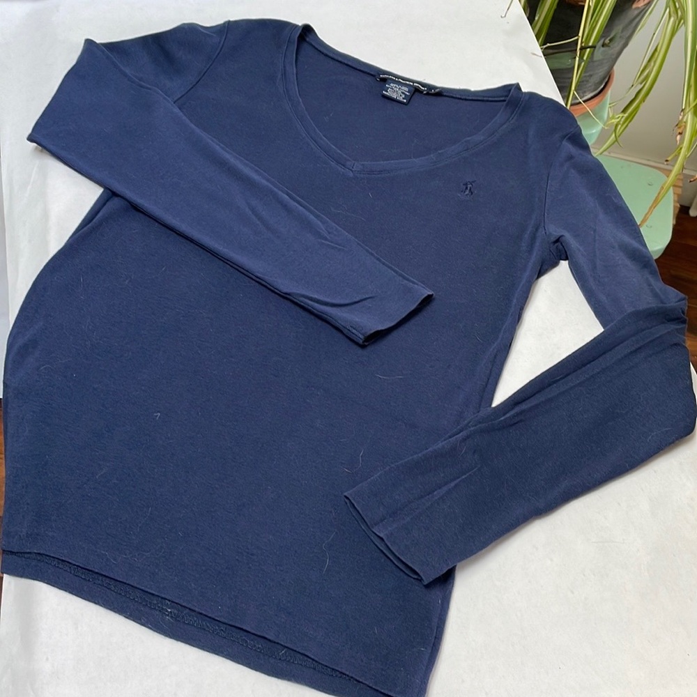 Ralph Lauren Sport long sleeved knit v neck top